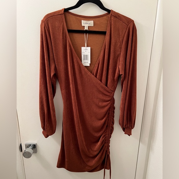 🍁 NWT! LSPACE Melissa Dress in Coffee - Size S - Picture 4 of 7